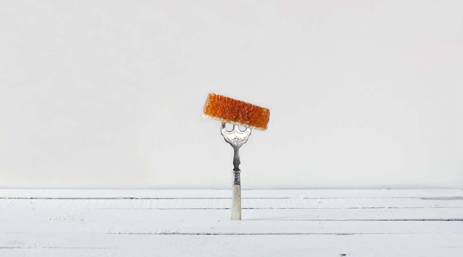 honeycomb on fork