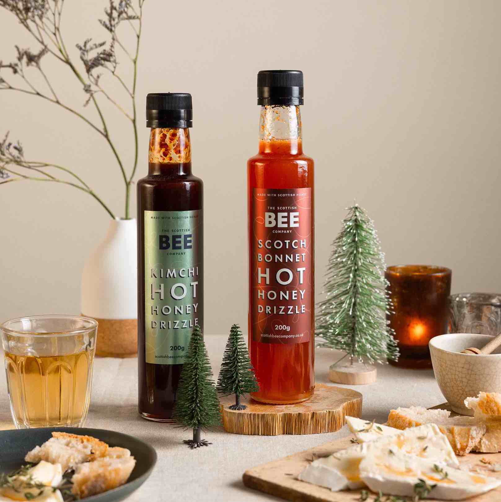 Hot Honey Duo Gift on Christmas table