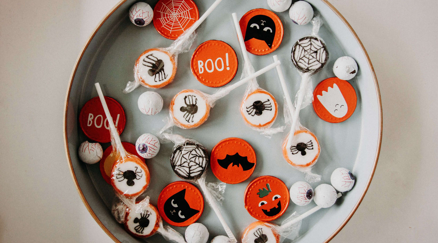 halloween treats on a plate