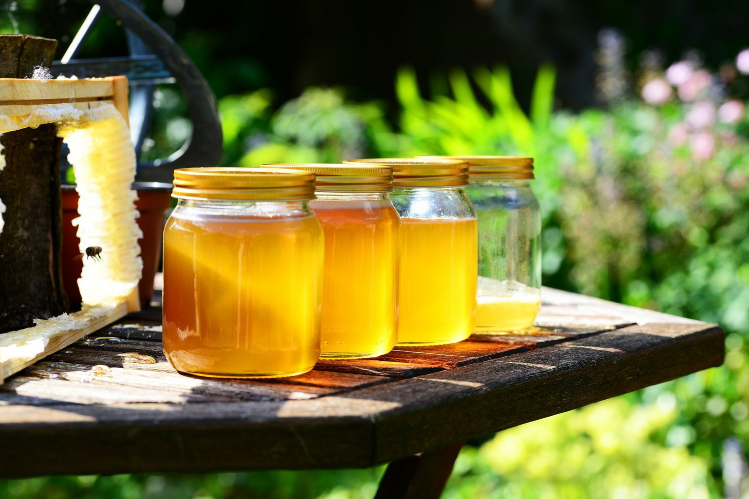 honey in jars