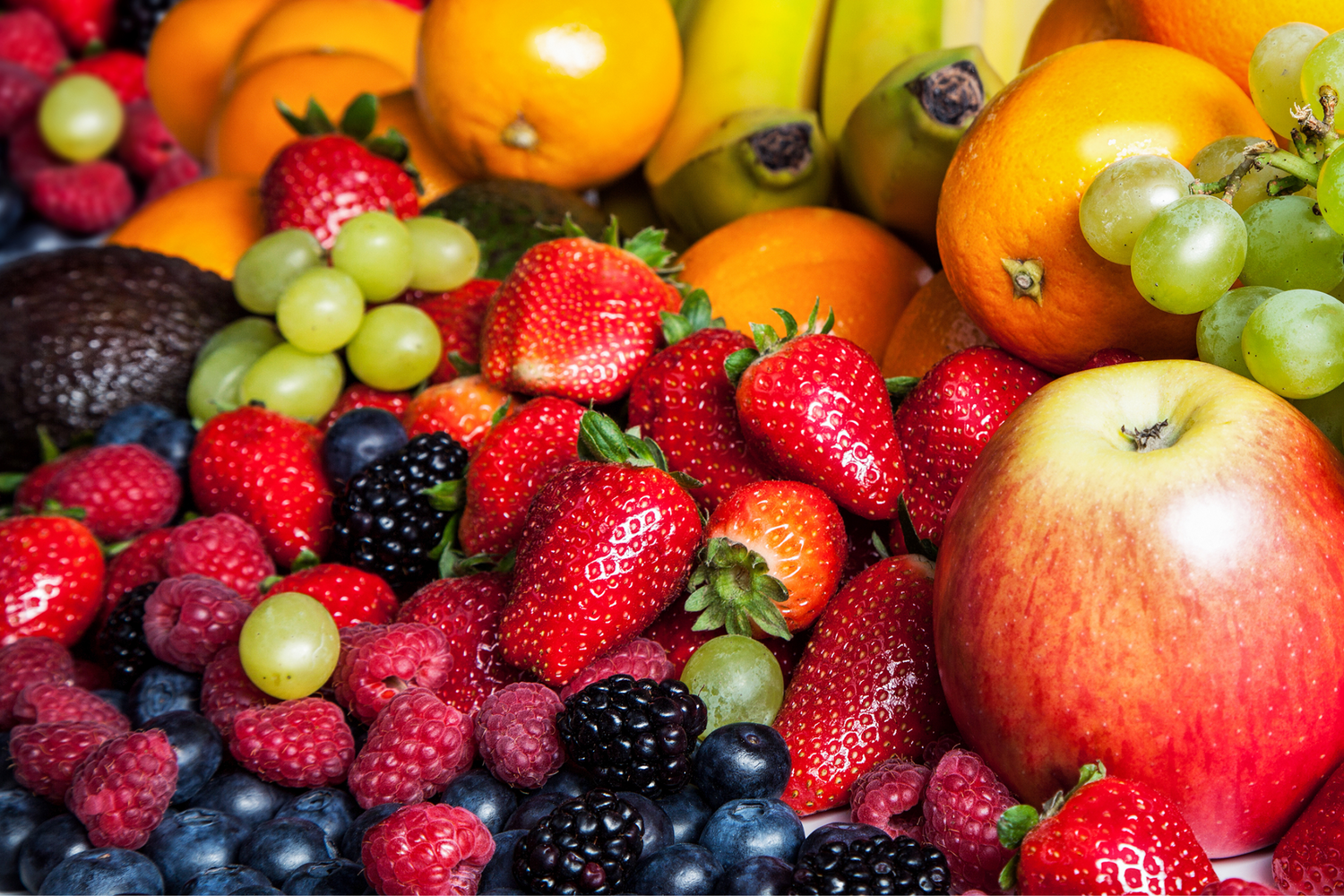 A photo of fruit for a shrub drink