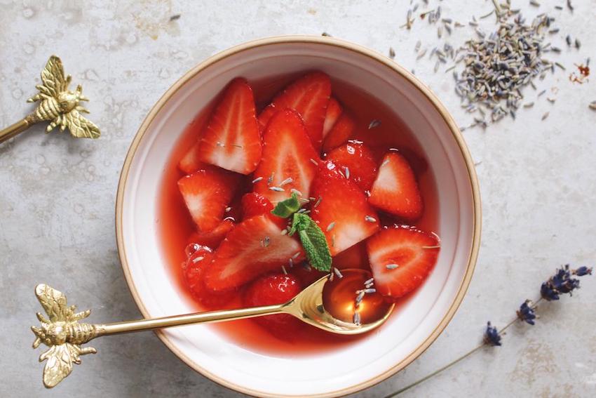 Strawberry and Lavender Soup