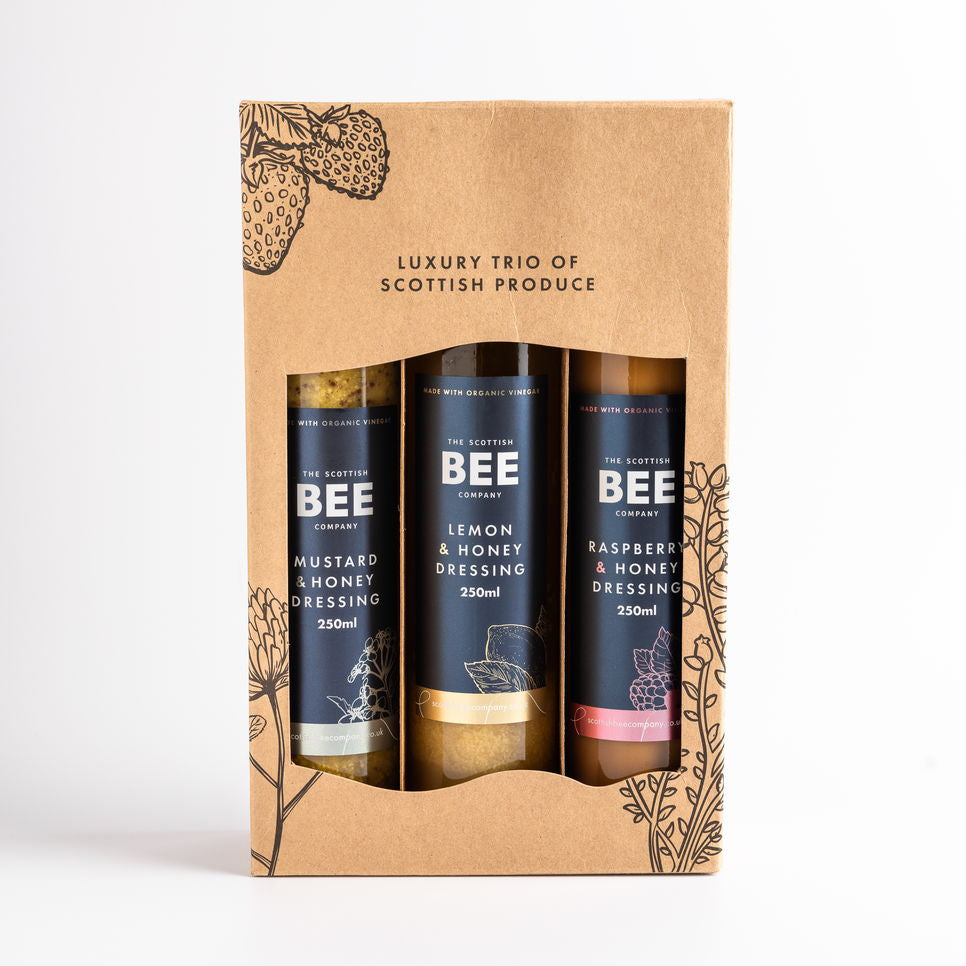 Scottish Bee Company Salad Dressing Trio Collection in bespoke gift box