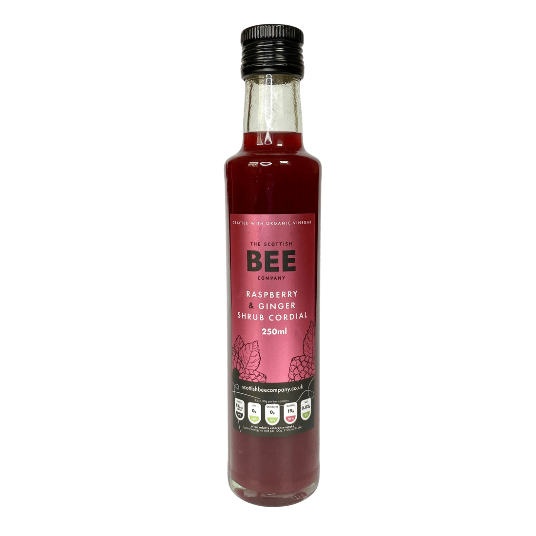 Scottish Bee Company Raspberry &amp; Ginger Shrub Cordial