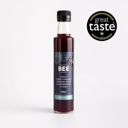 Apple Cider Vinegar Infused with Blackberries &amp; Sage