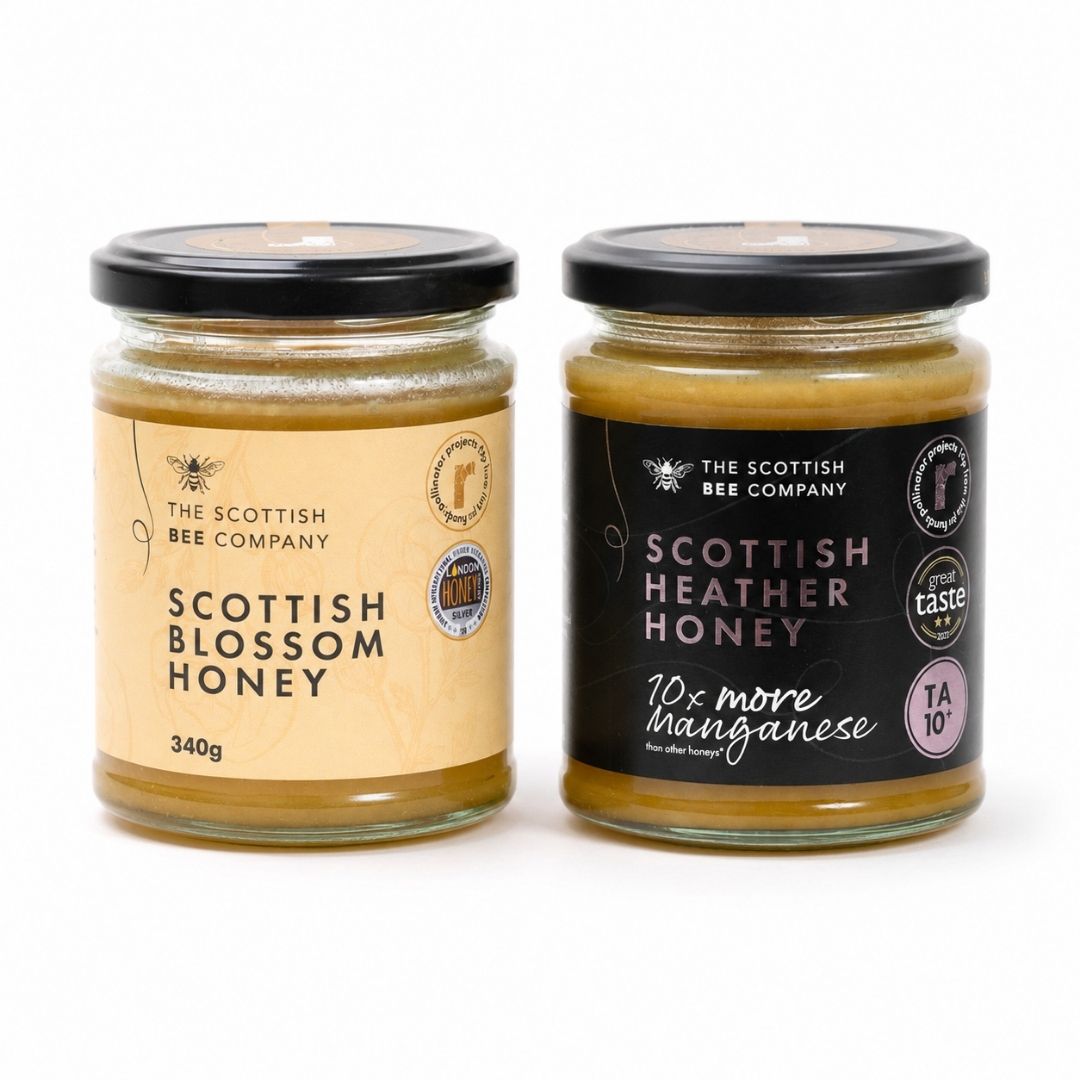 scottish bee company company heather and blossom honey bundle