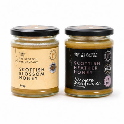 scottish bee company company heather and blossom honey bundle