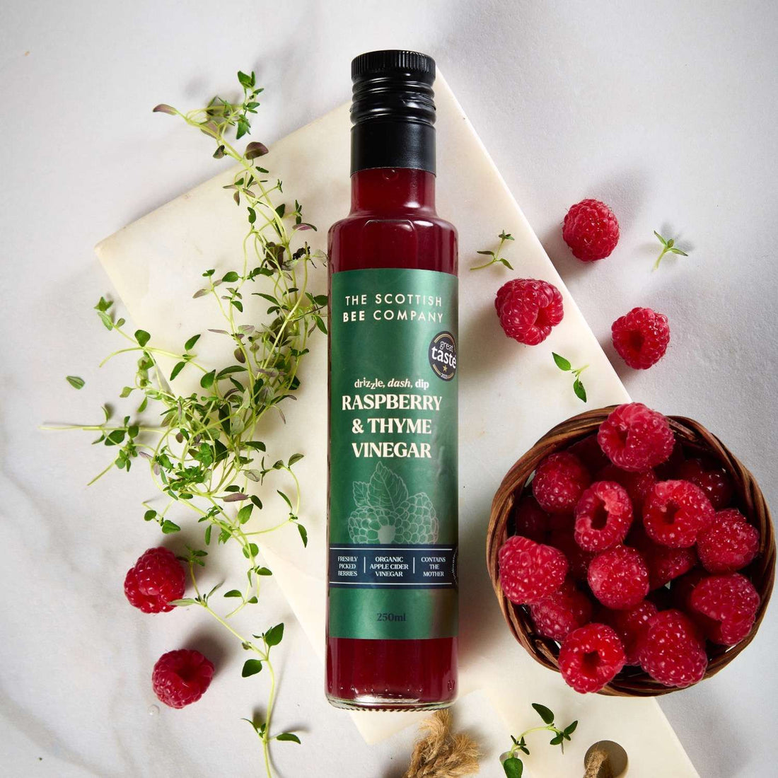 Scottish Bee Company Raspberry &amp; Thyme Vinegar