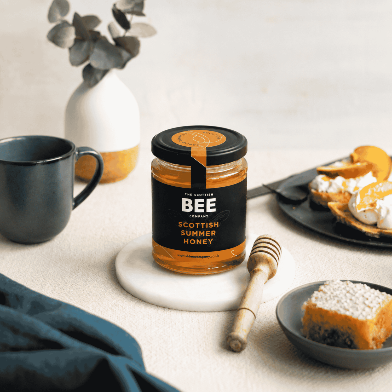 A jar of Scottish Summer Honey by The Kitten&