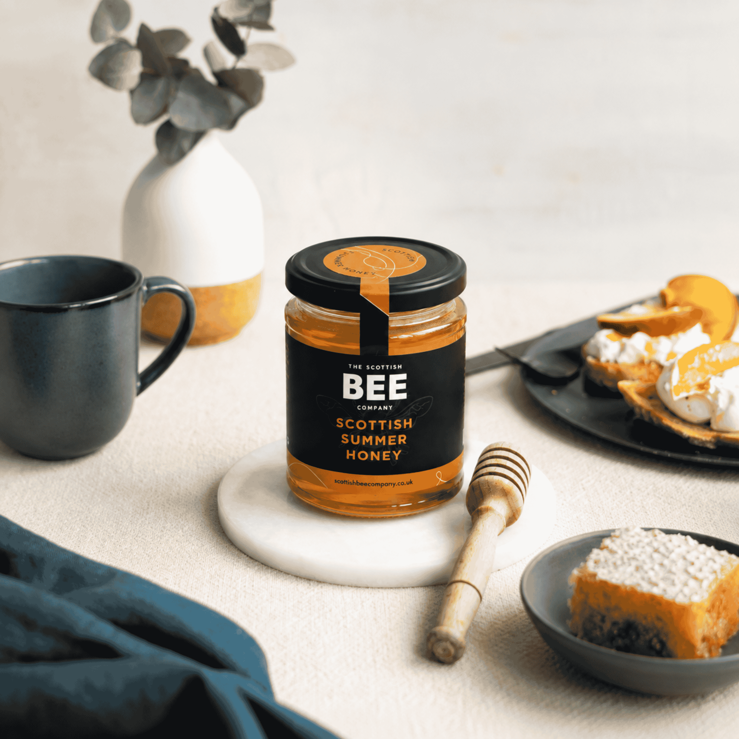 A jar of Scottish Summer Honey by The Kitten&