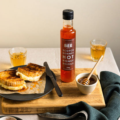 Scotch Bonnet Hot Honey Drizzle