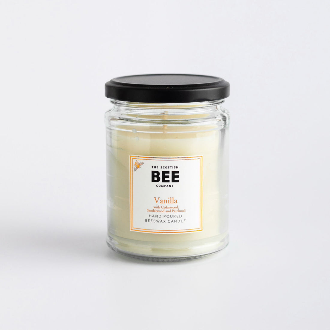 Vanilla, Cedarwood and Patchouli Beeswax Candle